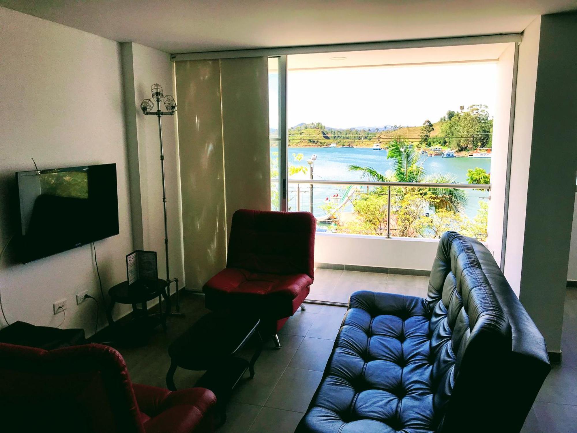 Aptos Vista Al Embalse, Frente Al Lago, Restaurantes, Bares Guatapé 部屋 写真